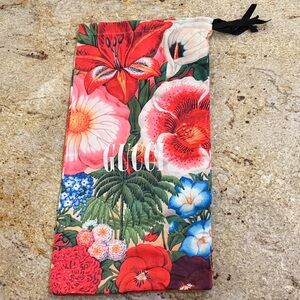 GUCCI MULTICOLOR FLORAL PRINT DUST BAG/POUCH